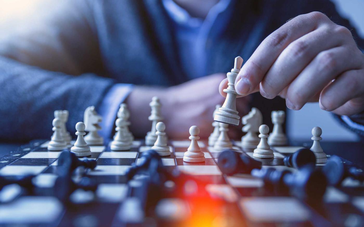 Chess board.